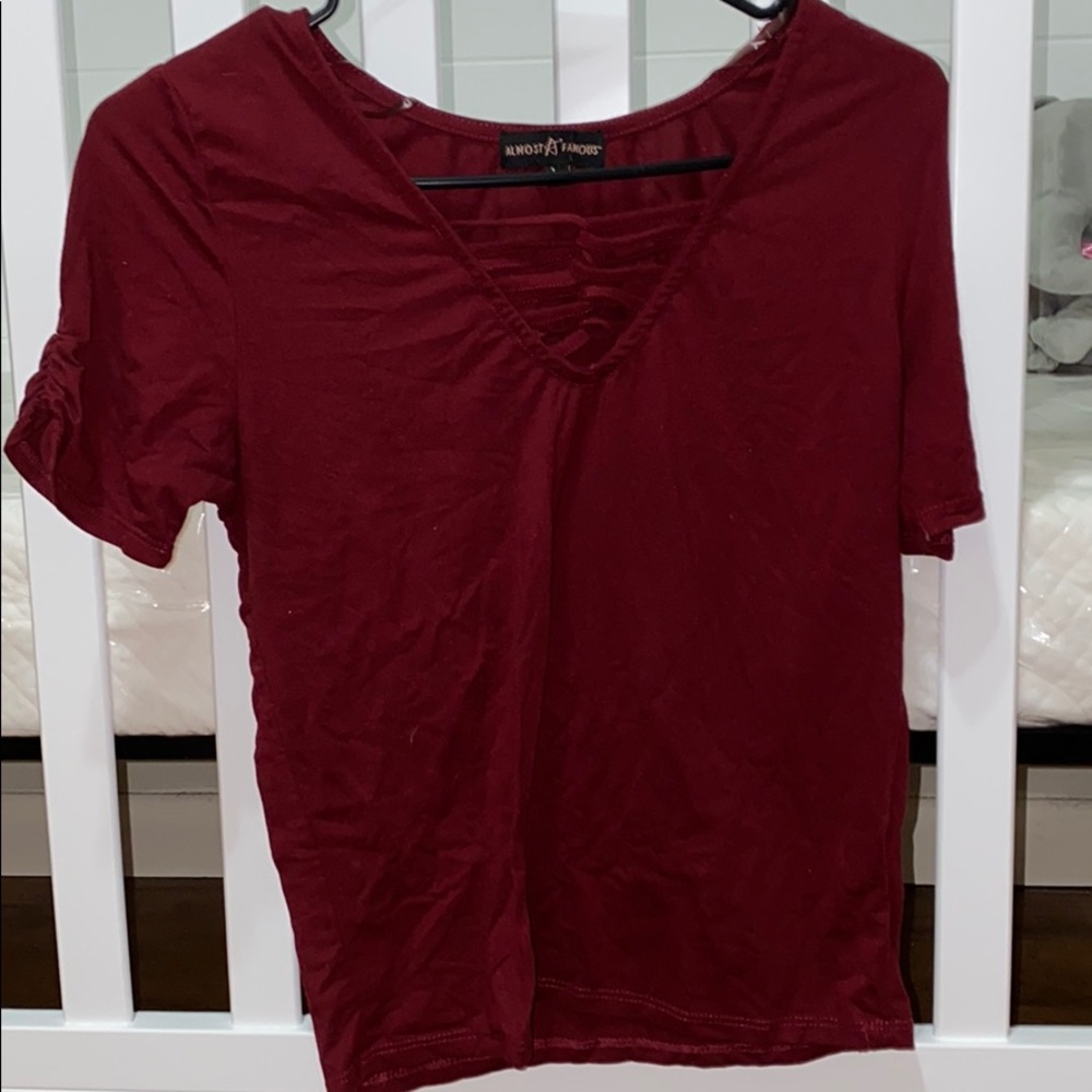 Maroon shirt